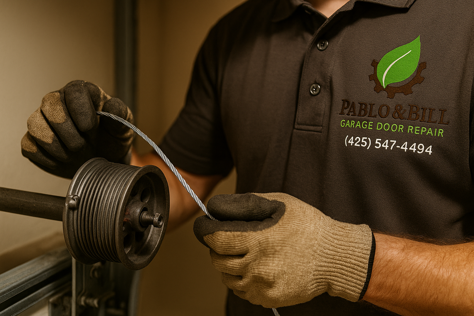 Garage Door Cable Repair in Johnston